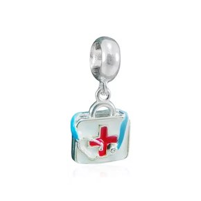 Berloque Prata Maleta Pronto Socorro