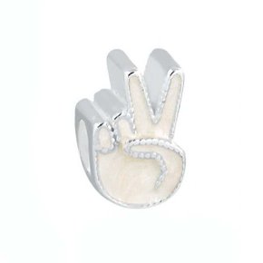 Berloque Prata Mão da Paz