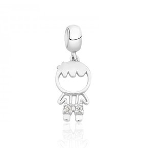 Berloque Prata Menino