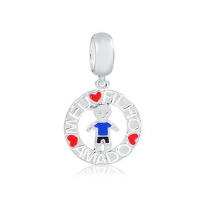 Berloque Prata Meu Filho Amado