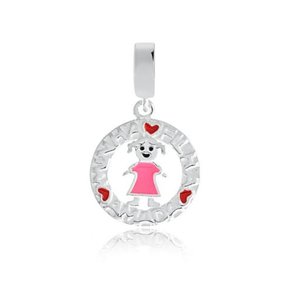 Berloque Prata Minha Filha Amada