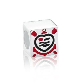 Berloque Prata Separador Time Corinthians