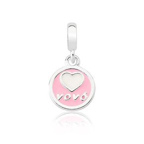 Berloque Prata Vovó Rosa