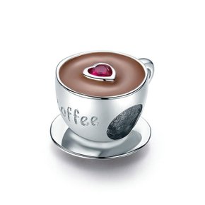 Berloque Prata Xícara Coffe