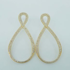 Brinco Semi Jóia com Zirconia