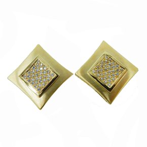 Brinco Semi Jóia Quadrado