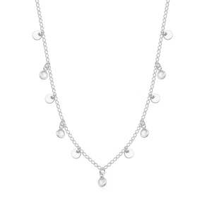 Colar Prata Chapinhas e Zircônias