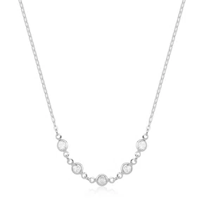 Colar Prata Pedras em Zircônias