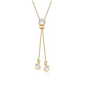 Colar Semi Jóia Dourado Estilo Gravatinha