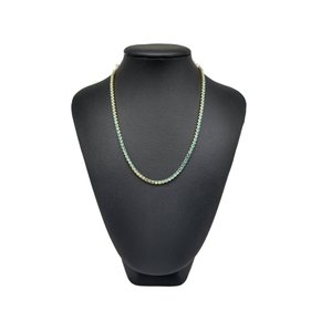 Colar Semi Jóia Dourado Riviera Chocker Pedras Azuis