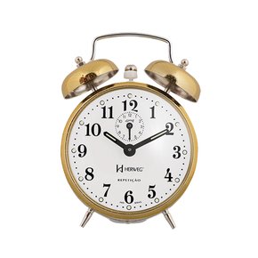Despertador Herweg Mecânico Retrô Metal