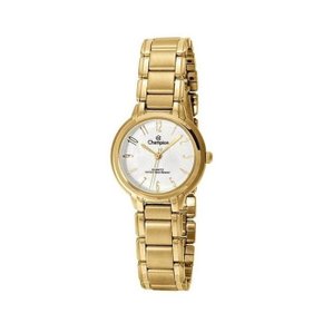 Kit Relógio Champion Feminino Dourado