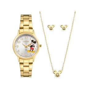 Kit Relógio Condor Disney Mickey Dourado