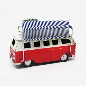 Kombi Decorativa Metal com Bagagem