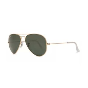 Óculos Ray-Ban Aviador RB3025 prata lente degradê fumê