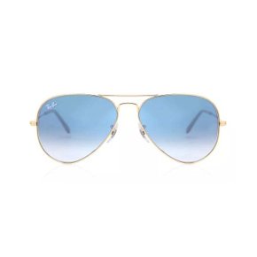 Óculos Solar Ray Ban Aviador Azul Degradê