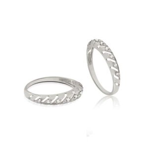 Par de Aparador Prata com Zircônias