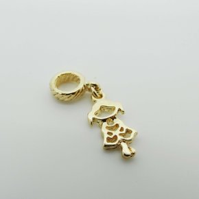 Pingente Semi Jóia Dourado Berloque Menina