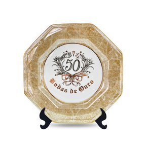 Prato Diceart Oitavado Bodas de Ouro