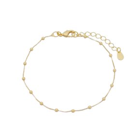 Pulseira Semi Jóia Dourada Bolinhas
