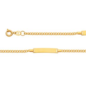 Pulseira Semi Jóia Infantil Banhada a Ouro 18k