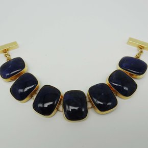 Pulseira Semi Jóia Pedras Azul