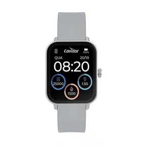Relógio Condor Smartwatch Unissex Prata