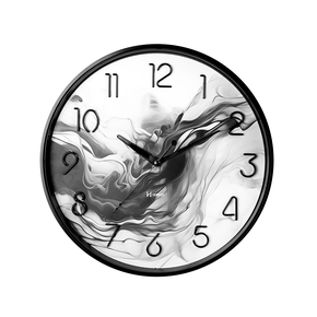 Relógio de Parede Herweg Preto Brilhante