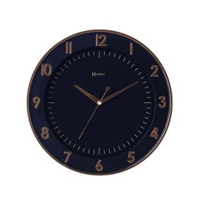 Relógio Parede E Balcão Bordô E Ouro 21cm