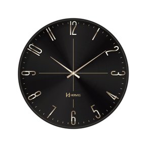 Relógio de Parede Herweg Sofisticado Preto