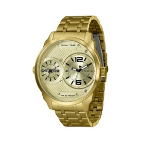 Relógio Lince Masculino Dourado Mostrador Dourado