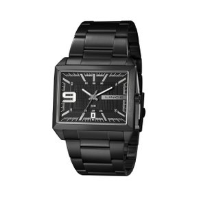 Relógio Lince Masculino Preto com Calendário