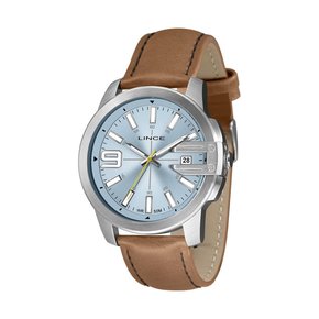 Relógio Lince Masculino Pulseira Couro Calendário