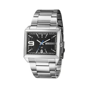 Relógio Lince Masculino Visor Preto com Calendário