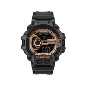 Relógio Mormaii Masculino Digital Preto com Rosê