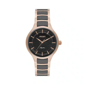 Relógio Orient Ceramic Feminino Rose e Grafite