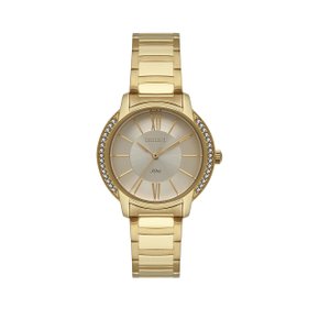 Relógio Orient Feminino Dourado com Pedras