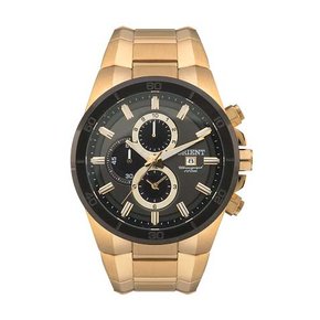 Relógio Orient Masculino Dourado Cronógrafo