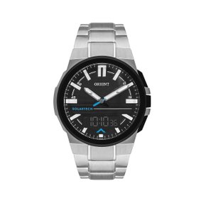 Relógio Orient Masculino Prata Solartech Anadigi