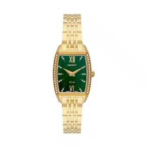 Relógio Orient Mini Feminino Dourado Visor Verde