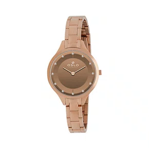 Relógio Oslo Feminino Rose com Pedras
