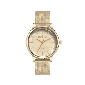 Relógio Technos Feminino Dourado com Pedras