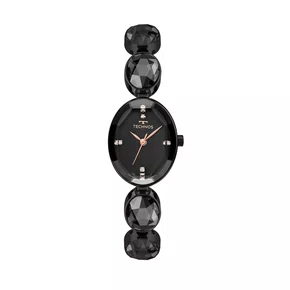 Relógio Technos Feminino Preto com Pedras