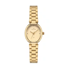 Relógio Technos Mini Feminino Oval Dourado