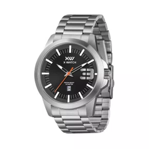Relógio X-watch Masculino Aço com Calendário