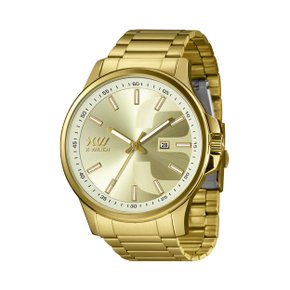 Relógio X-watch Masculino Dourado com Calendário