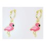 Argola Semi Jóia Infantil Flamingo