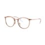 Armação para Óculos Ray Ban Marrom Translúcido