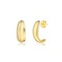 Brinco Semi Jóia Dourado com Detalhes e Pedras
