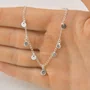 Colar Prata Chapinhas e Zircônias